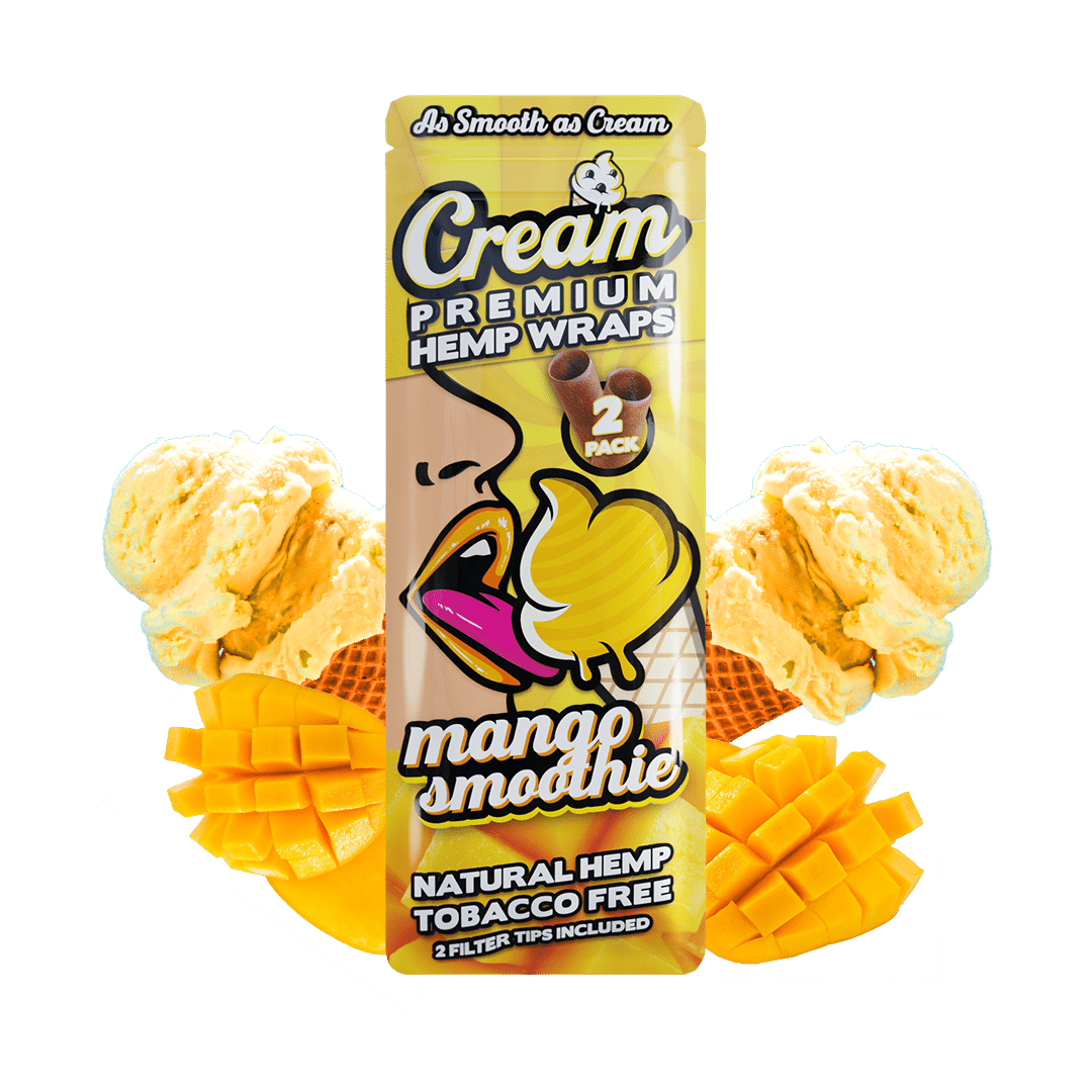 Mango Smoothie Infused Hemp Wrap 2 Wraps