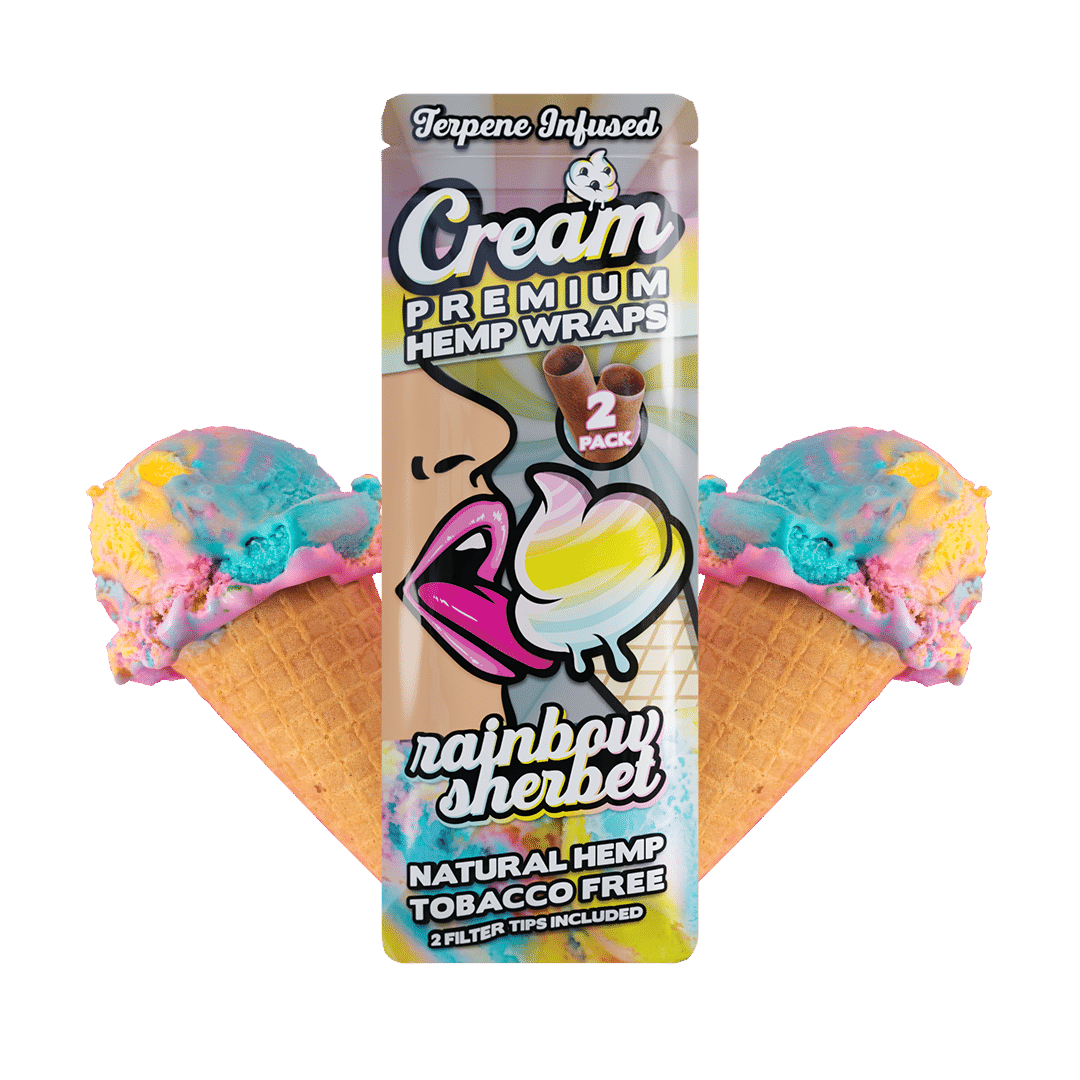 Rainbow Sherbet Terpene Infused Hemp Wrap 2 Wraps